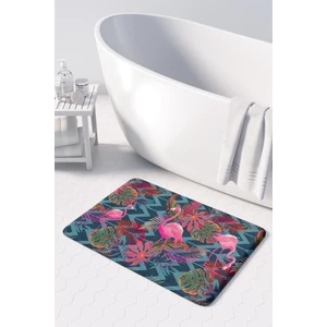 Mikrofiber Banyo Paspası, Kaymaz Taban, Makinede Yıkanabilir, Banyo Halısı (50X80)