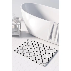 Mikrofiber Banyo Paspası, Kaymaz Taban, Makinede Yıkanabilir, Banyo Halısı (50X80)
