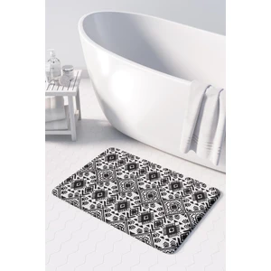 Mikrofiber Banyo Paspası, Kaymaz Taban, Makinede Yıkanabilir, Banyo Halısı (50X80)