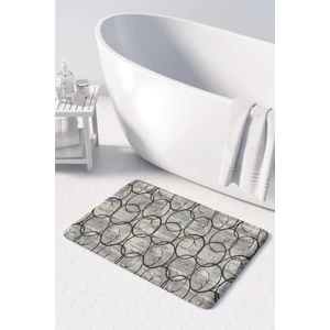 Mikrofiber Banyo Paspası, Kaymaz Taban, Makinede Yıkanabilir, Banyo Halısı (50X80)