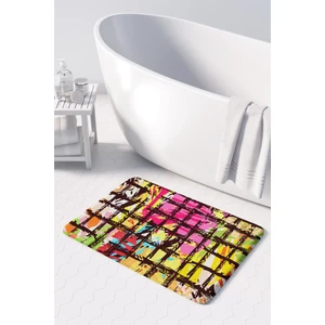Mikrofiber Banyo Paspası, Kaymaz Taban, Makinede Yıkanabilir, Banyo Halısı (50X80)
