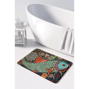 Mikrofiber Banyo Paspası, Kaymaz Taban, Makinede Yıkanabilir, Banyo Halısı (50X80)