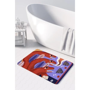 Mikrofiber Banyo Paspası, Kaymaz Taban, Makinede Yıkanabilir, Banyo Halısı (50X80)
