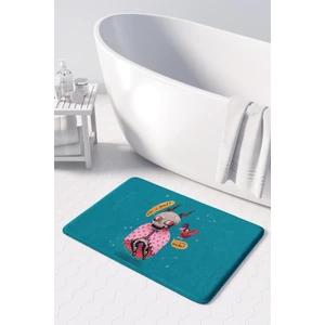 Mikrofiber Banyo Paspası, Kaymaz Taban, Makinede Yıkanabilir, Banyo Halısı (50X80)