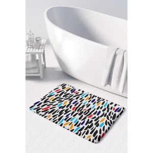 Mikrofiber Banyo Paspası, Kaymaz Taban, Makinede Yıkanabilir, Banyo Halısı (50X80)