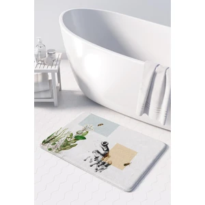 Mikrofiber Banyo Paspası, Kaymaz Taban, Makinede Yıkanabilir, Banyo Halısı (50X80)