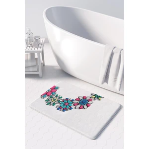Mikrofiber Banyo Paspası, Kaymaz Taban, Makinede Yıkanabilir, Banyo Halısı (50X80)