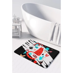 Mikrofiber Banyo Paspası, Kaymaz Taban, Makinede Yıkanabilir, Banyo Halısı (50X80)