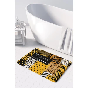 Mikrofiber Banyo Paspası, Kaymaz Taban, Makinede Yıkanabilir, Banyo Halısı (50X80)