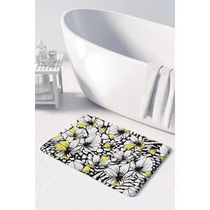 Mikrofiber Banyo Paspası, Kaymaz Taban, Makinede Yıkanabilir, Banyo Halısı (50X80)