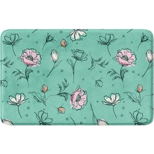 Mikrofiber Banyo Paspası, Kaymaz Taban, Makinede Yıkanabilir, Banyo Halısı
