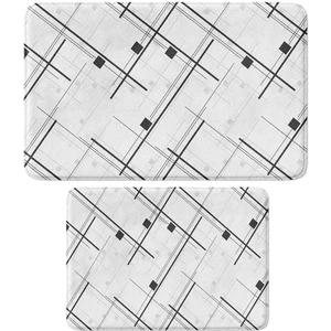 2'li Takım Banyo Paspası, Kaymaz Taban, Makinede Yıkanabilir, Banyo Halısı