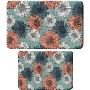 2'li Takım Banyo Paspası, Kaymaz Taban, Makinede Yıkanabilir, Banyo Halısı