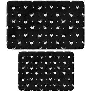 2'li Takım Banyo Paspası, Kaymaz Taban, Makinede Yıkanabilir, Banyo Halısı