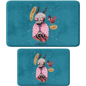 2'li Takım Banyo Paspası, Kaymaz Taban, Makinede Yıkanabilir, Banyo Halısı