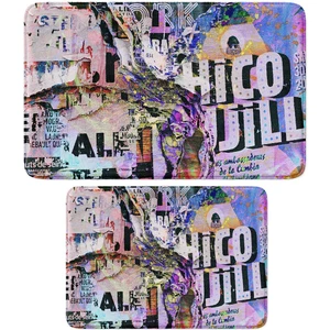 2'li Takım Banyo Paspası, Kaymaz Taban, Makinede Yıkanabilir, Banyo Halısı