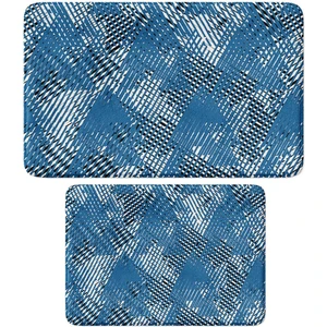 2'li Takım Banyo Paspası, Kaymaz Taban, Makinede Yıkanabilir, Banyo Halısı