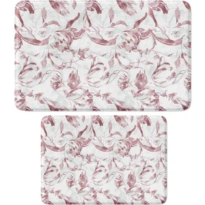 2'li Takım Banyo Paspası, Kaymaz Taban, Makinede Yıkanabilir, Banyo Halısı