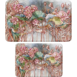 2'li Takım Banyo Paspası, Kaymaz Taban, Makinede Yıkanabilir, Banyo Halısı