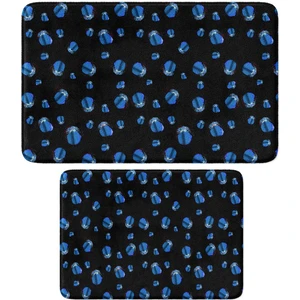 2'li Takım Banyo Paspası, Kaymaz Taban, Makinede Yıkanabilir, Banyo Halısı