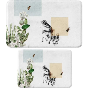 2'li Takım Banyo Paspası, Kaymaz Taban, Makinede Yıkanabilir, Banyo Halısı