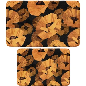 2'li Takım Banyo Paspası, Kaymaz Taban, Makinede Yıkanabilir, Banyo Halısı