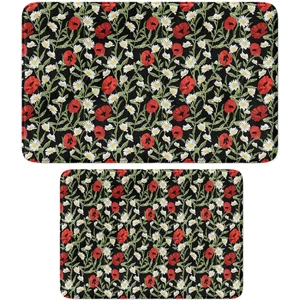 2'li Takım Banyo Paspası, Kaymaz Taban, Makinede Yıkanabilir, Banyo Halısı