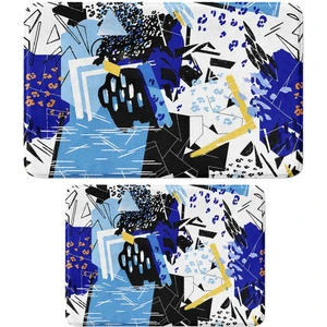 2'li Takım Banyo Paspası, Kaymaz Taban, Makinede Yıkanabilir, Banyo Halısı