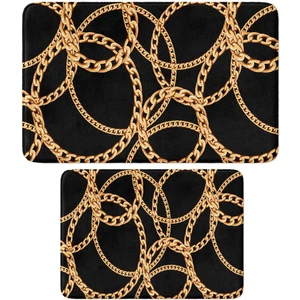 2'li Takım Banyo Paspası, Kaymaz Taban, Makinede Yıkanabilir, Banyo Halısı