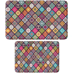 2'li Takım Banyo Paspası, Kaymaz Taban, Makinede Yıkanabilir, Banyo Halısı