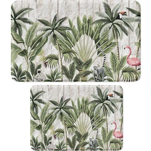 2'li Takım Banyo Paspası, Kaymaz Taban, Makinede Yıkanabilir, Banyo Halısı