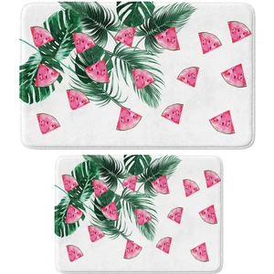 2'li Takım Banyo Paspası, Kaymaz Taban, Makinede Yıkanabilir, Banyo Halısı