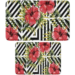 2'li Takım Banyo Paspası, Kaymaz Taban, Makinede Yıkanabilir, Banyo Halısı