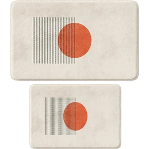 2'li Takım Banyo Paspası, Kaymaz Taban, Makinede Yıkanabilir, Banyo Halısı