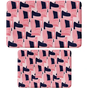 2'li Takım Banyo Paspası, Kaymaz Taban, Makinede Yıkanabilir, Banyo Halısı