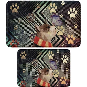 2'li Takım Banyo Paspası, Kaymaz Taban, Makinede Yıkanabilir, Banyo Halısı