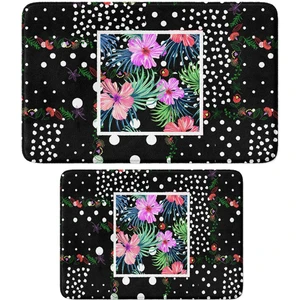 2'li Takım Banyo Paspası, Kaymaz Taban, Makinede Yıkanabilir, Banyo Halısı