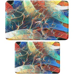 2'li Takım Banyo Paspası, Kaymaz Taban, Makinede Yıkanabilir, Banyo Halısı