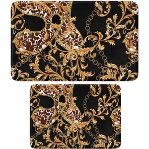 2'li Takım Banyo Paspası, Kaymaz Taban, Makinede Yıkanabilir, Banyo Halısı