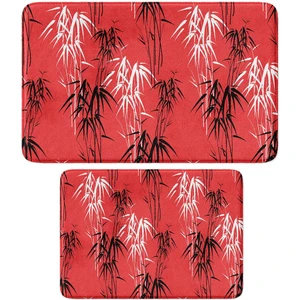 2'li Takım Banyo Paspası, Kaymaz Taban, Makinede Yıkanabilir, Banyo Halısı