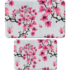 2'li Takım Banyo Paspası, Kaymaz Taban, Makinede Yıkanabilir, Banyo Halısı