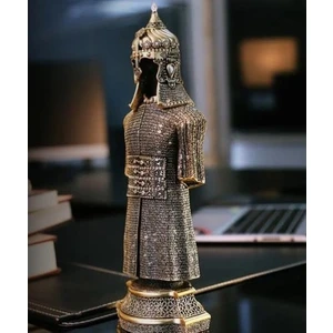 Osmanlı Zırhlı Cevşen Dualı Biblo Zırh Altın Renk Ayet Obje - Cevşen-Ül Kebir Ayetli