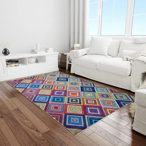 Giza Home Dijital Baskı Yıkanabilir Kaymaz Taban Oturma Odası ve Salon Halısı RV260 120 x 180