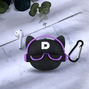 Airpods Pro (2. Nesil) Kılıf Cartoon Figürlü Silikon Hip-Hop Bulldog