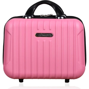 Class Model Pembe Renk Abs Makyaj Çantası El Valizi