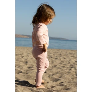 Organik Pamuk Pembe Ribanalı Tayt