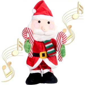 Toys e Toys Yılbaşı Bastonlu Dans Eden Pilli Peluş Noel Baba
