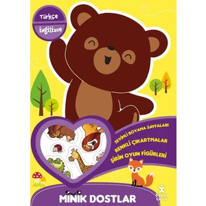 Minik Dostlar Ormanda Yürüyüş Boyama Kitabı