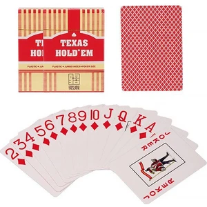 Weather Forecast Kırmızı Jumbo Plastik Su Geçirmez Jumbo Blackjack Iskambil Oyun Kağıdı CIN385KR