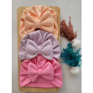 Seher Bebe Butik Kız Bebek & Çocuk Renkli Bone 3'lü Set